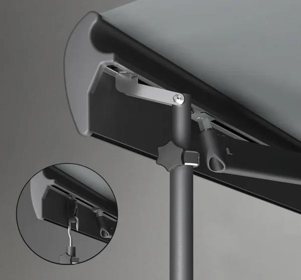 Markiza tarasowa Palladio półkseta z podporą teleskopową Markiza tarasowa Palladio półkseta z podporą teleskopową