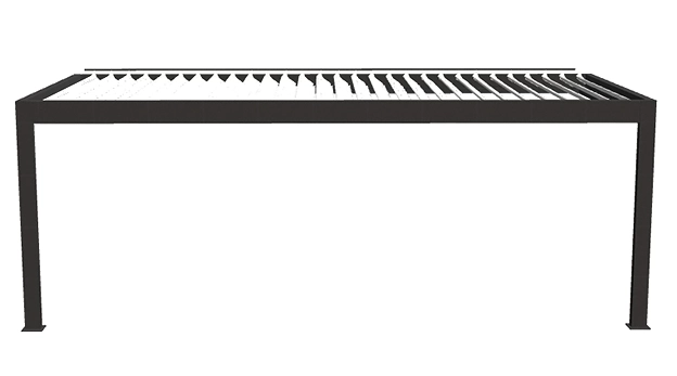 Pergola przyścienna typ D