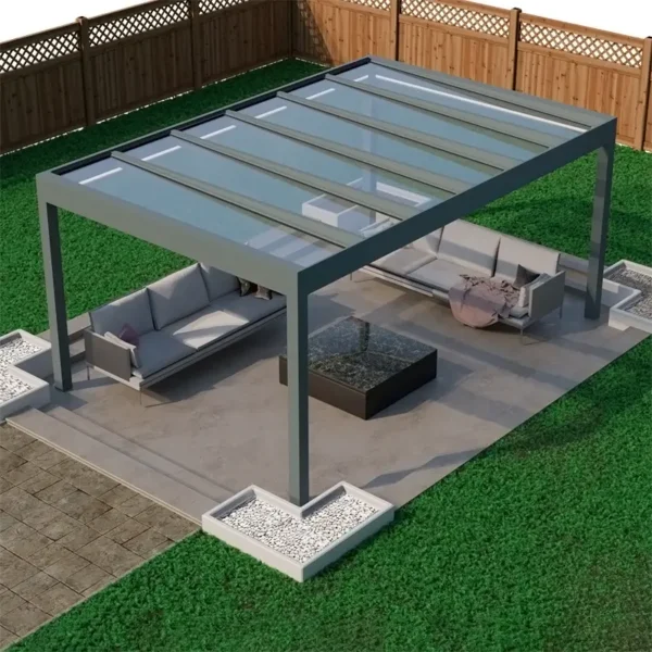 Szklany dach tarasowy wolnostojący Szklany dach tarasowy wolnostojący