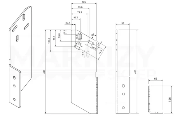 Uchwyt krokwiowy do montażu markizy Selt Uchwyt krokwiowy do montażu markizy Selt