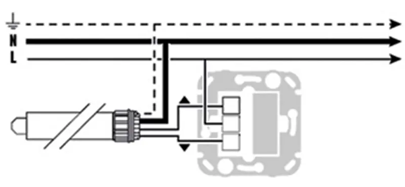 Przełącznik INIS podłączenie