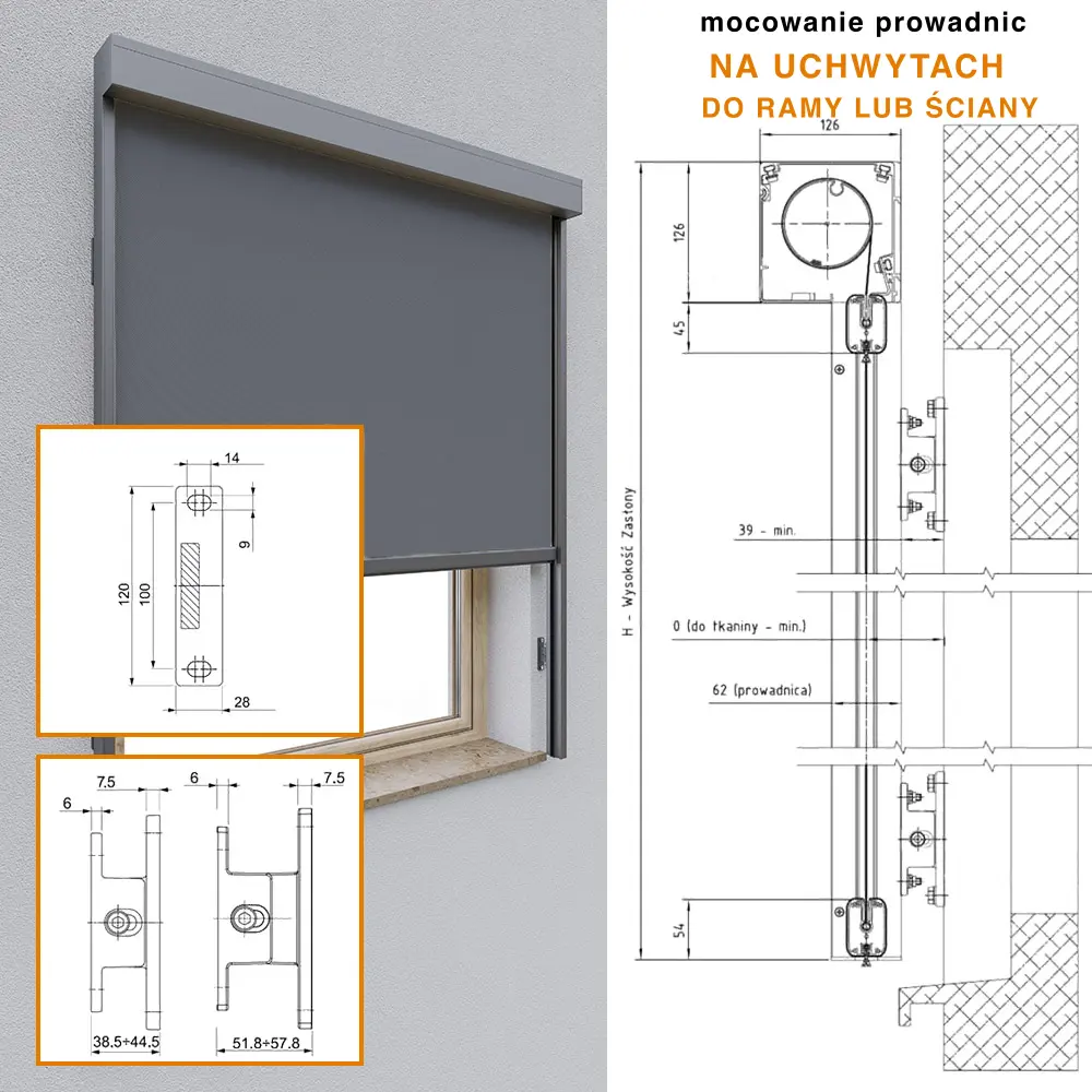 Montaż refleksoli r120 zip na uchwytach