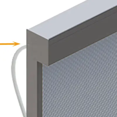 Refleksol 120 ZiiiP strona sterowania lewa przewód tył
