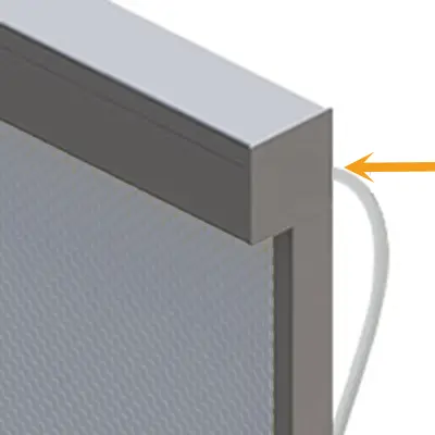 Refleksol 120 ZiiiP strona sterowania prawa przewód tył