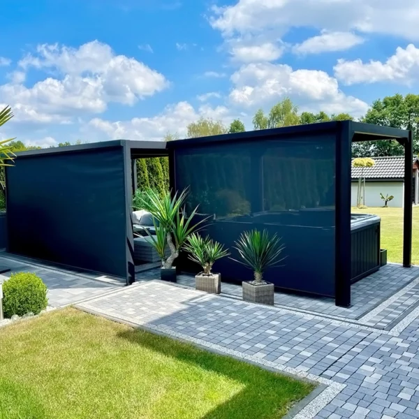 Pergola bioklimatyczna z korbą Pergola bioklimatyczna z korbą