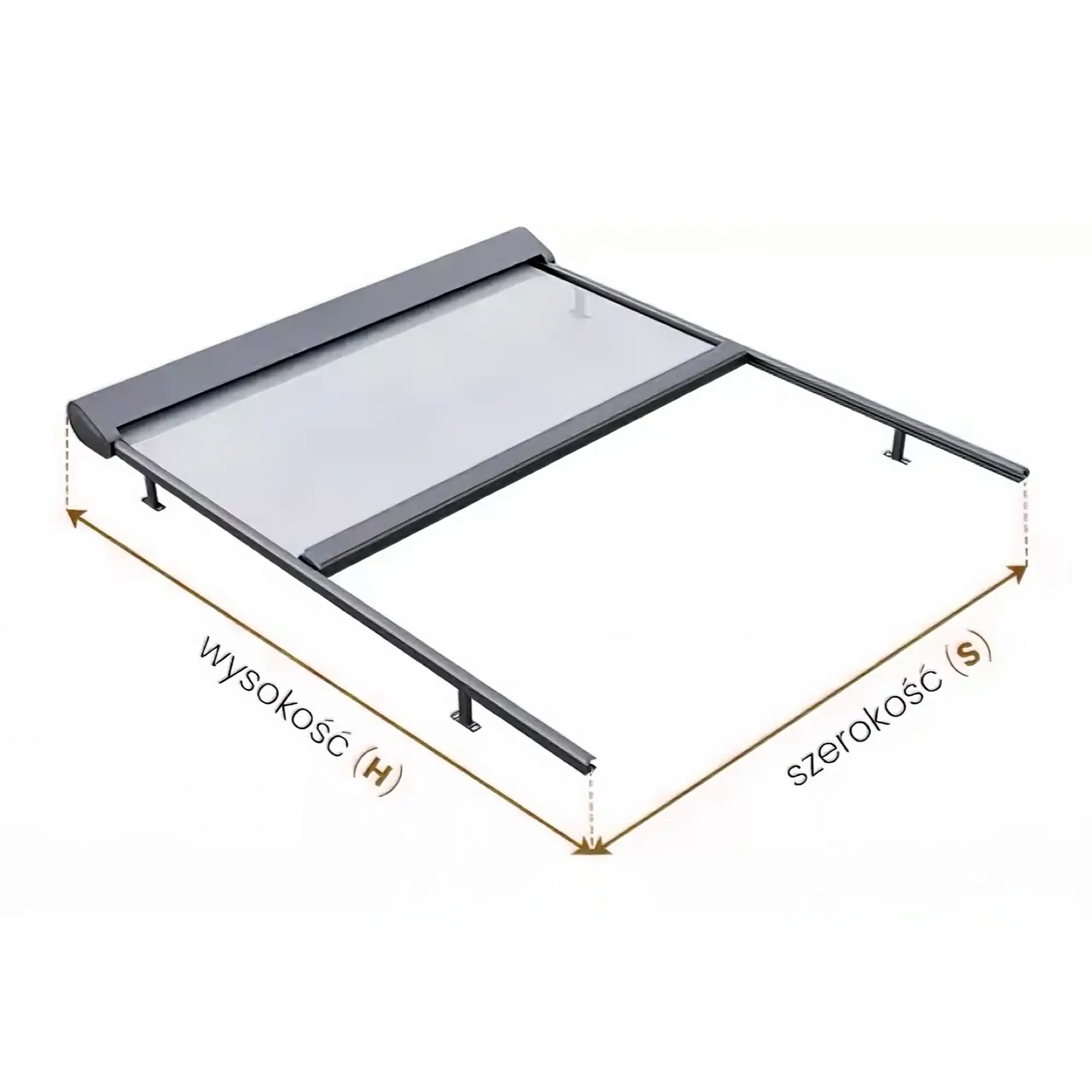 Jak zmierzyć roletę na zadaszenie tarasowe