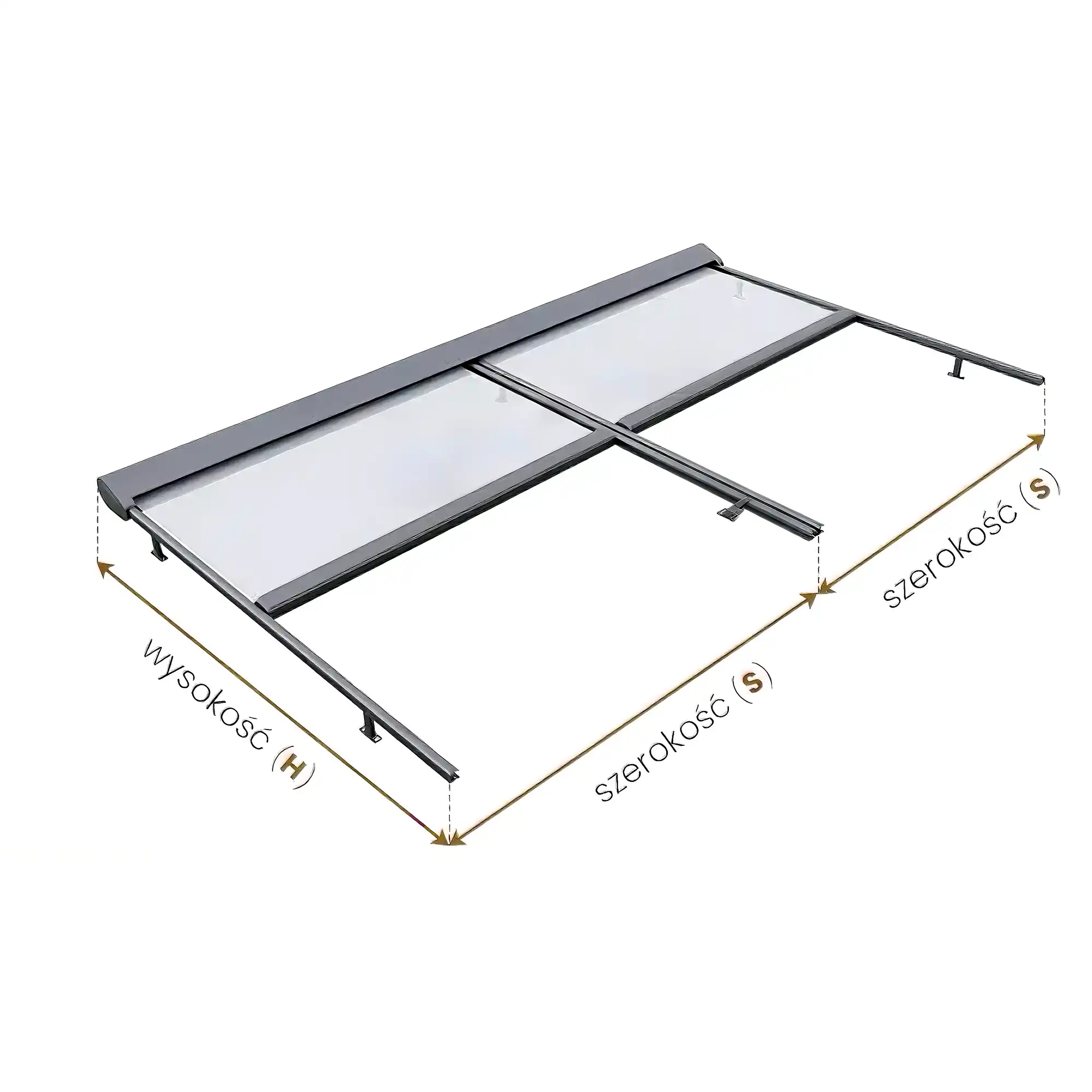 Jak zmierzyć roletę na dach tarasowy Veranda Selt łączone moduły