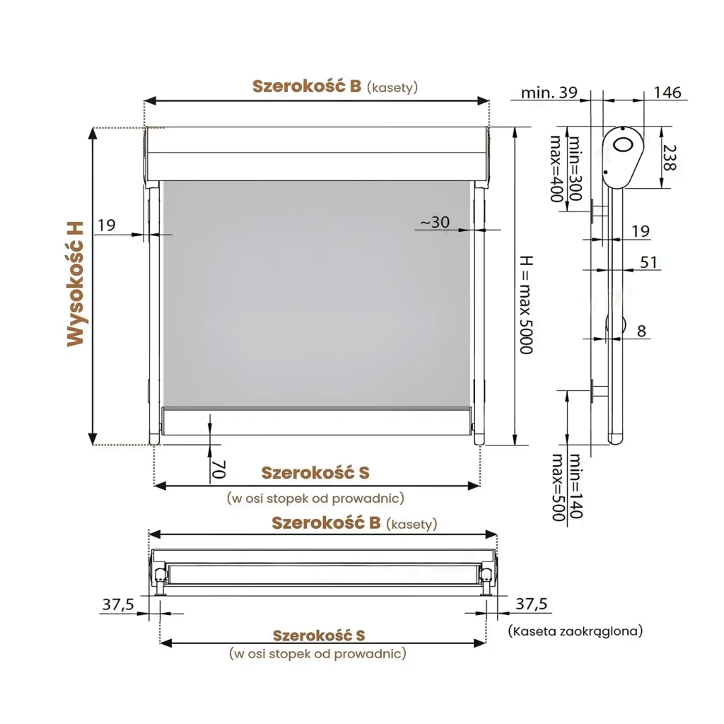 Jak zmierzyć roletę na zadaszenie tarasowe