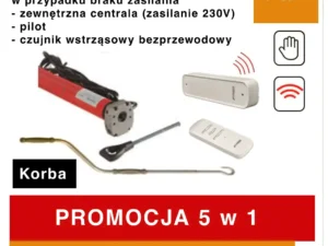 Zestaw: napęd elektryczny do sterowania markizą tarasową