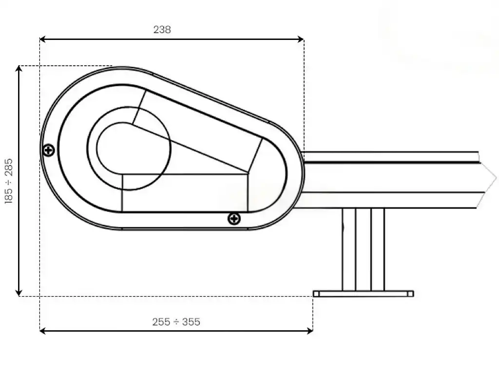 Osłona boczna kasety systemu Veranda Selt