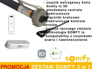 Zestaw promocyjny: silnik Somfy do markiz