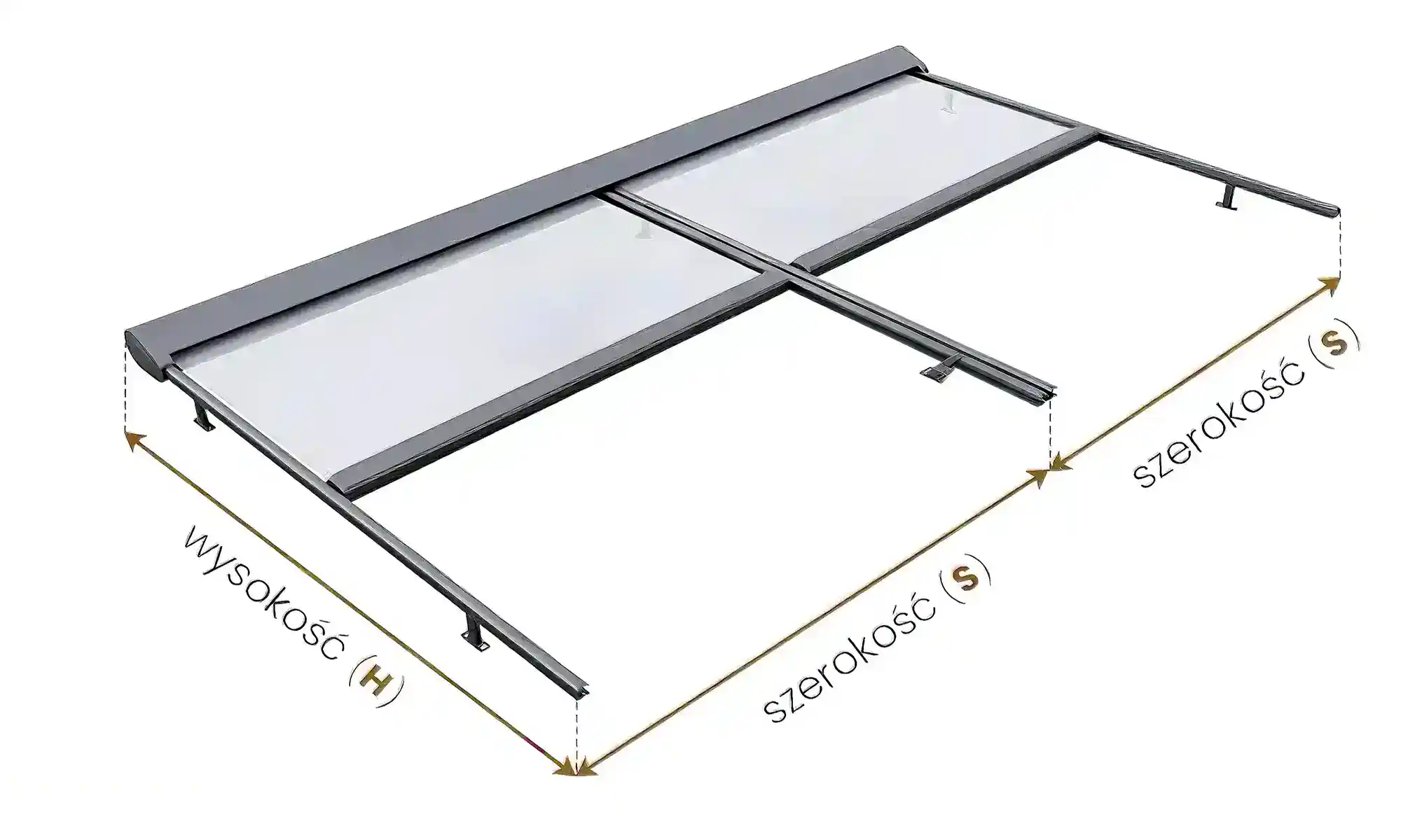 Pomiar rolety dachowej Veranda Selt – dwie sztuki