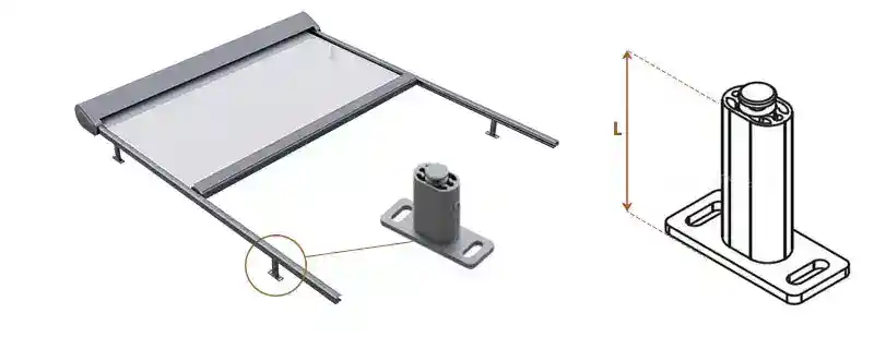 Pomiar rolety dachowej Veranda Selt – jedna sztuka