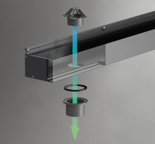 Dach lamelowy SB400 R lamele obracane odprowadzenie wody Dach lamelowy SB400 R lamele obracane odprowadzenie wody