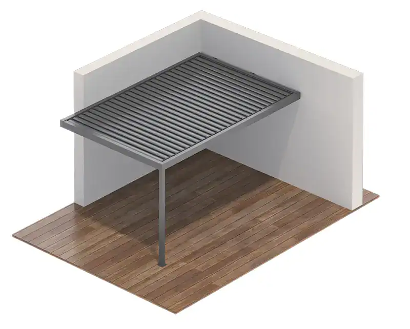 Pergola SB450 narożna, wystający narożnik