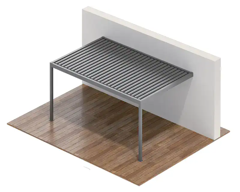 Pergola SB450 lamele prostopadle do ściany
