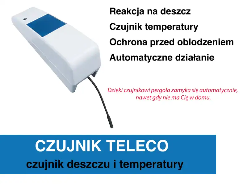 Czujnik deszczu i temperatury Teleco