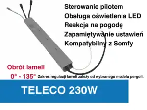 Teleco silnik do pergoli lamelowej